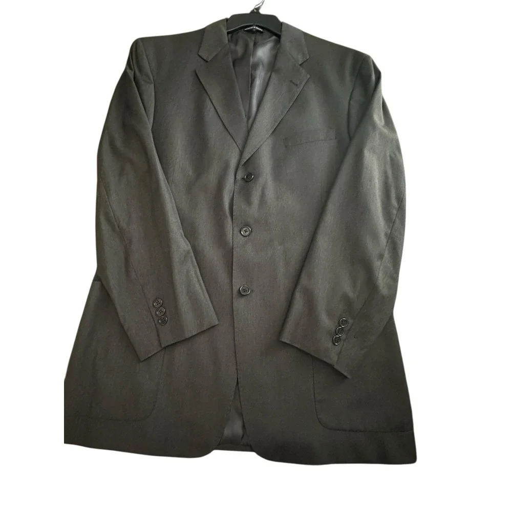 Cremieux Loro Piana Blazer Jacket Blue 100% Wool Size 46L‎ Men's Suit #HR-2